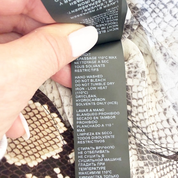 The Kooples Python Print Long sleeve Blouse Size EU1 - Picture 8 of 9